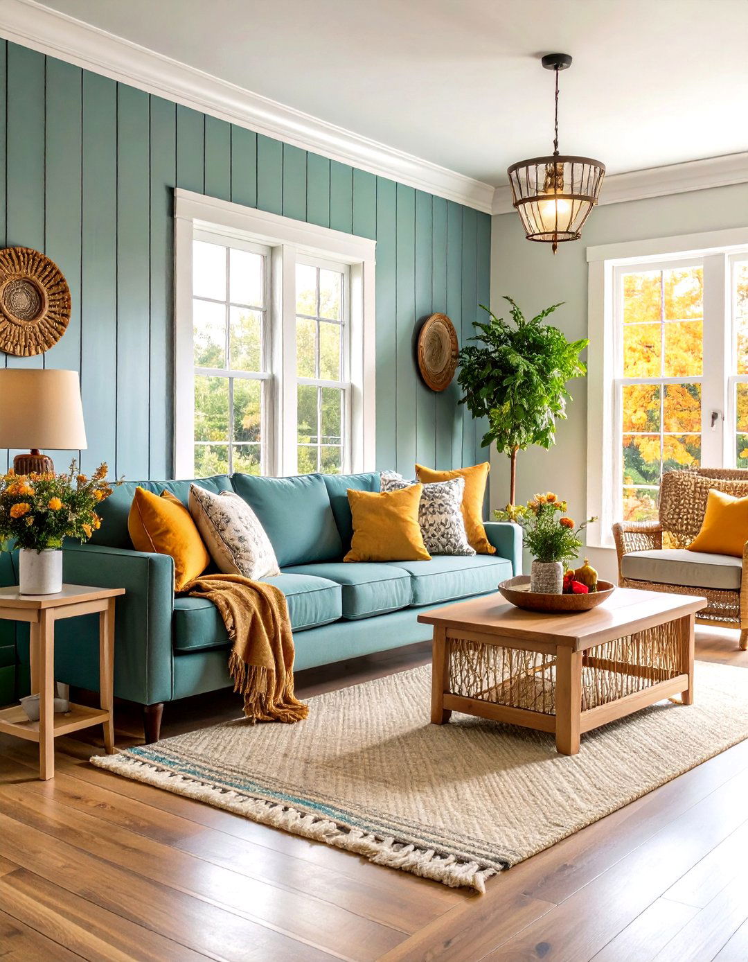 Cottage Style Living Room Wainscoting with Beadboard - 20 Living Room Wainscoting Ideas