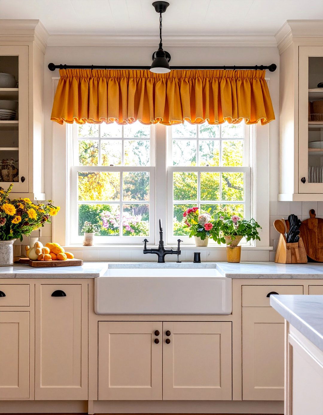 Cottage Style Valance Kitchen Window Over Sink - 20 Kitchen Window Ideas Over Sink