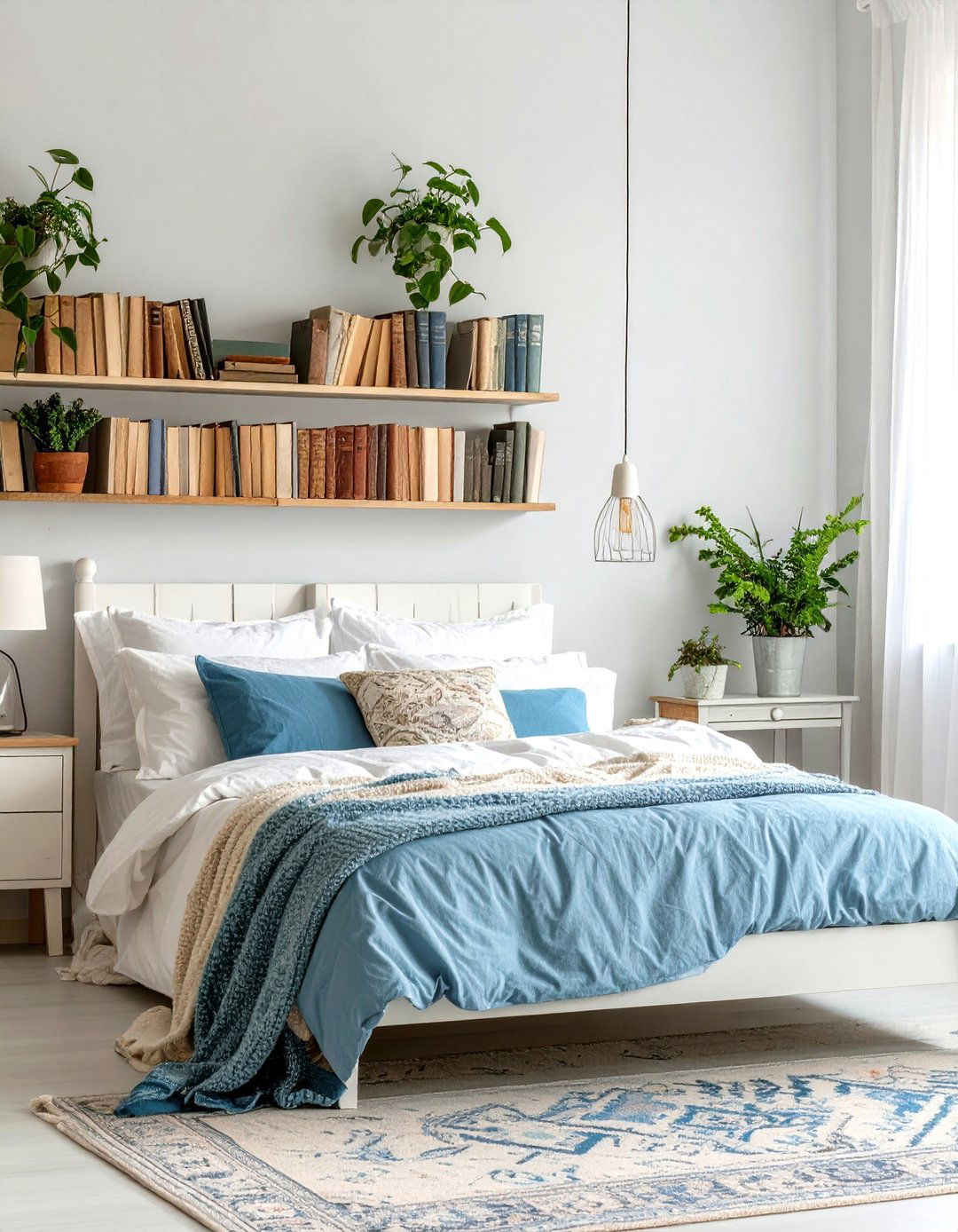 Cottagecore Bedroom Vintage Book Collection Display - 20 Cottagecore Bedroom Ideas