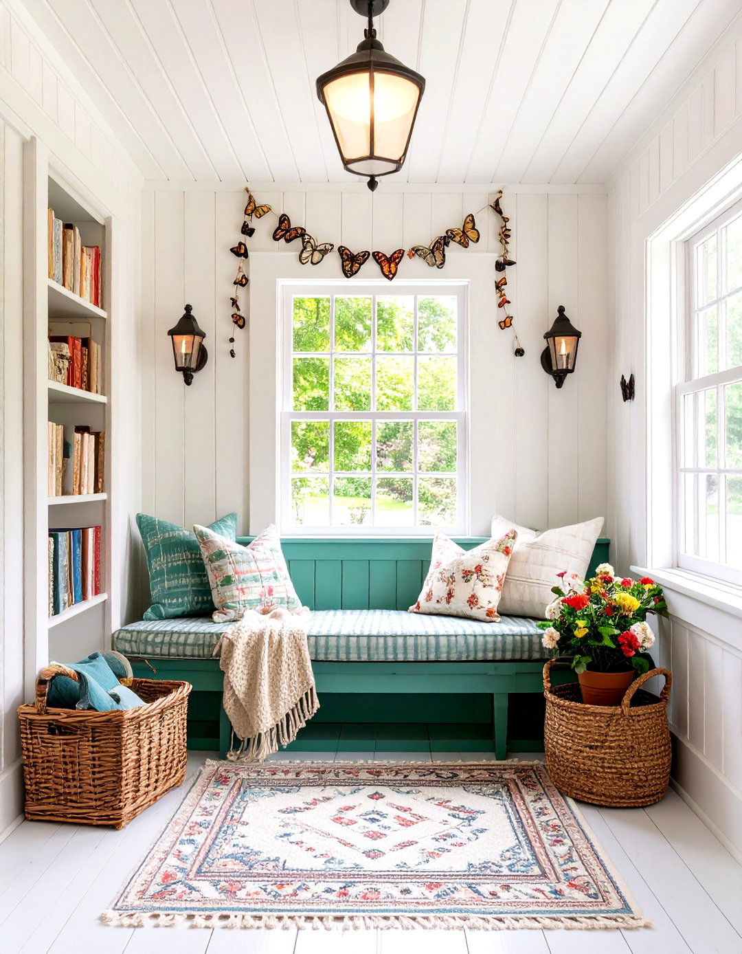 Cottagecore Butterfly Reading Alcove - 20 Butterfly-themed Room Ideas
