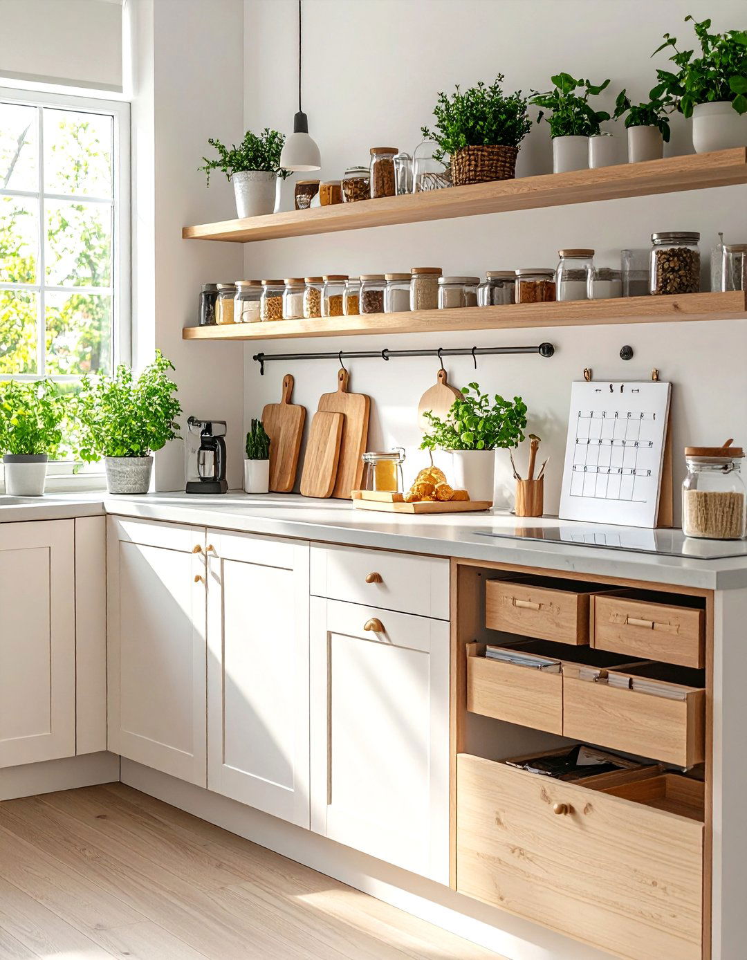 Countertop Command Center Setup - 20 Command Center Ideas
