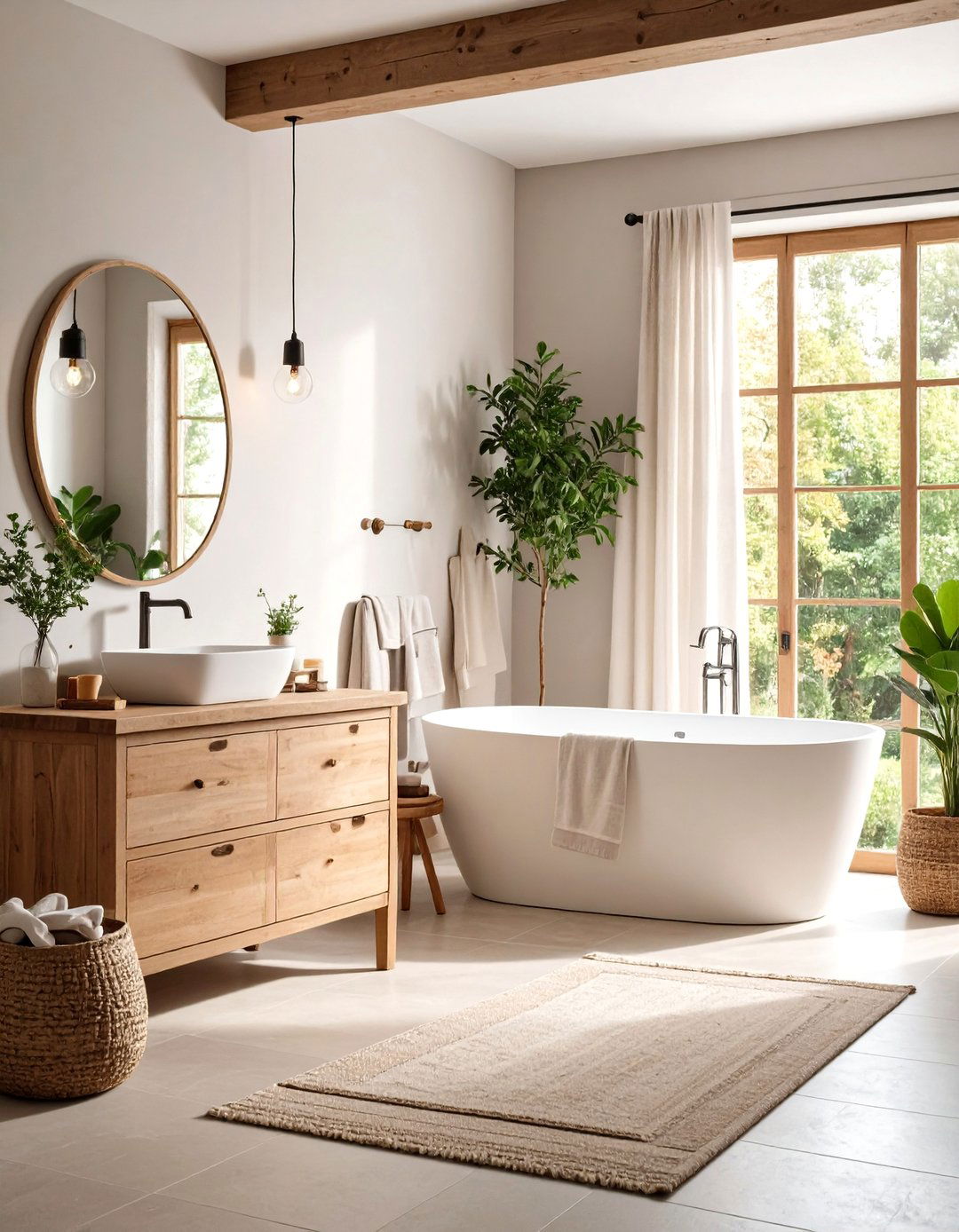 Country Bathroom Neutral Color Palettes - 20 Country Bathroom Ideas