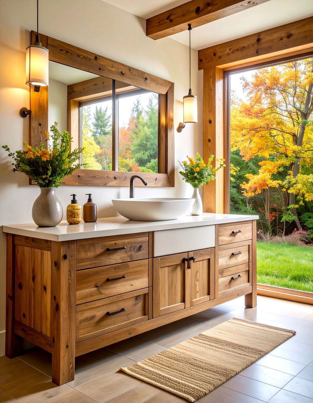 Country Bathroom Reclaimed Wood Vanities - 20 Country Bathroom Ideas