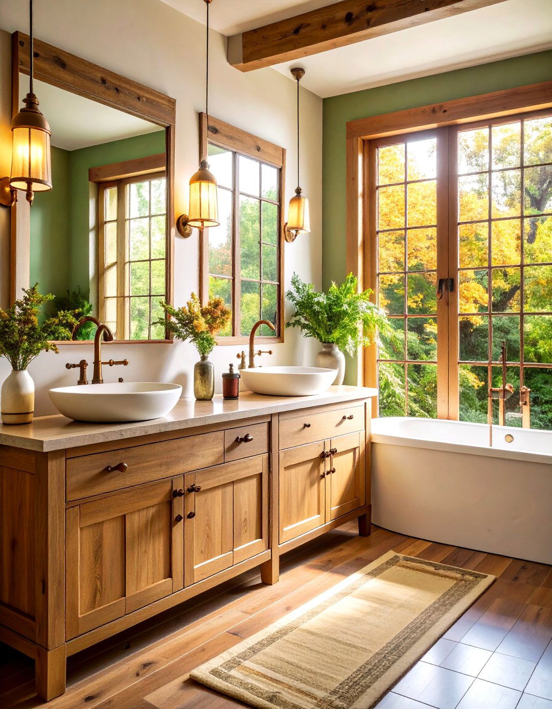 Country Bathroom Vintage Hardware Accents - 20 Country Bathroom Ideas