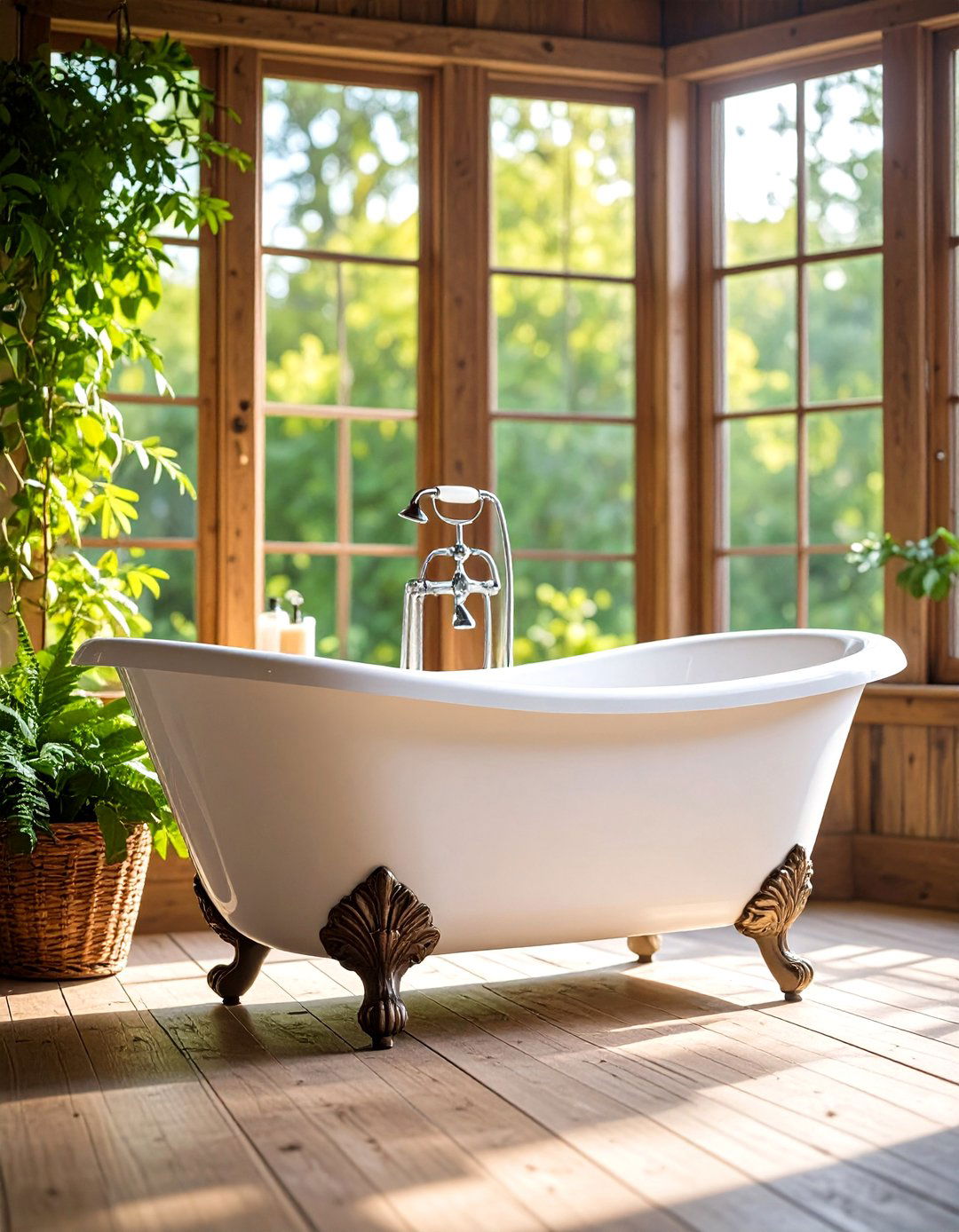 Country Bathroom Vintage Style Clawfoot Tubs - 20 Country Bathroom Ideas