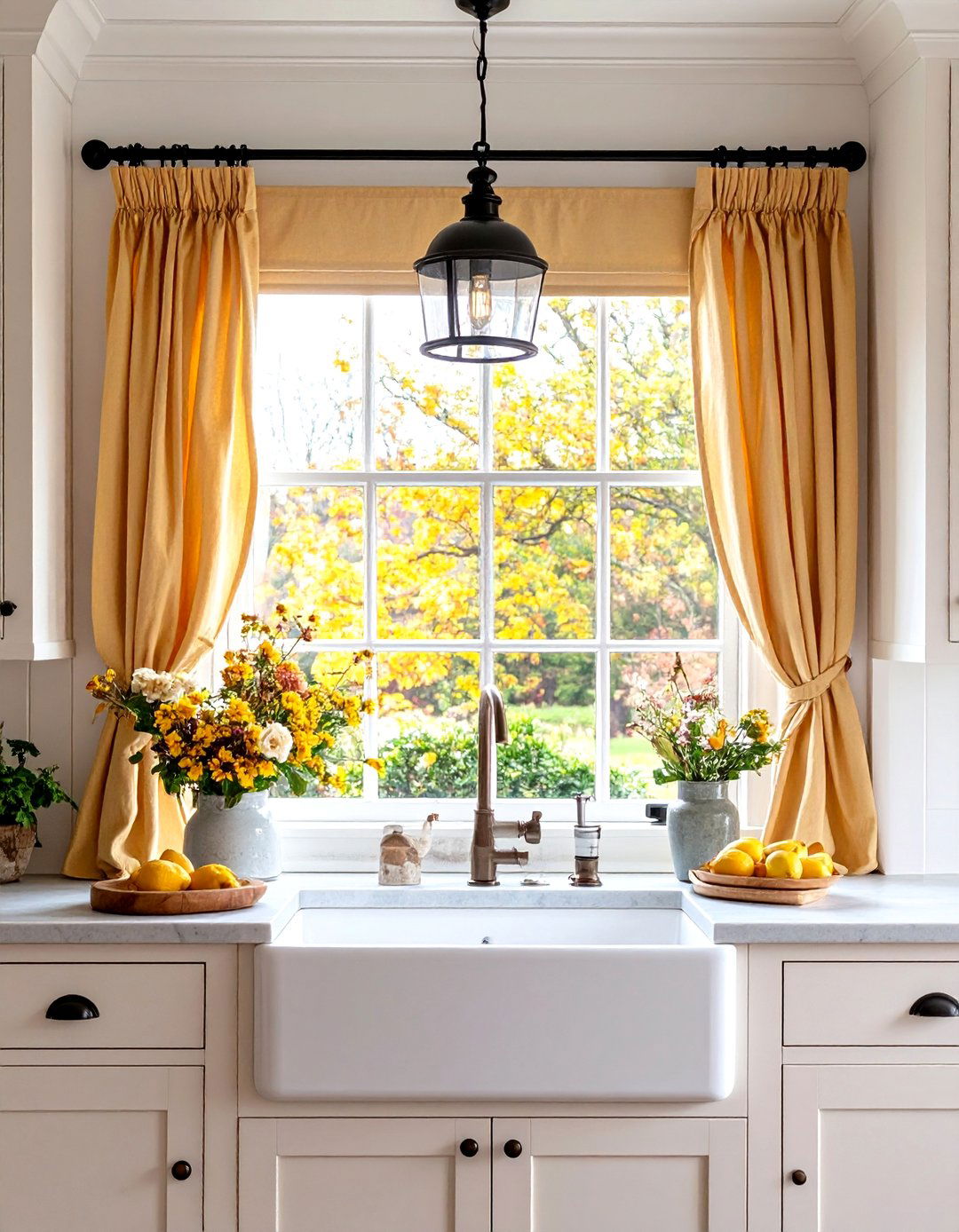 Country Chic Cafe Curtain Kitchen Window Over Sink - 20 Kitchen Window Ideas Over Sink