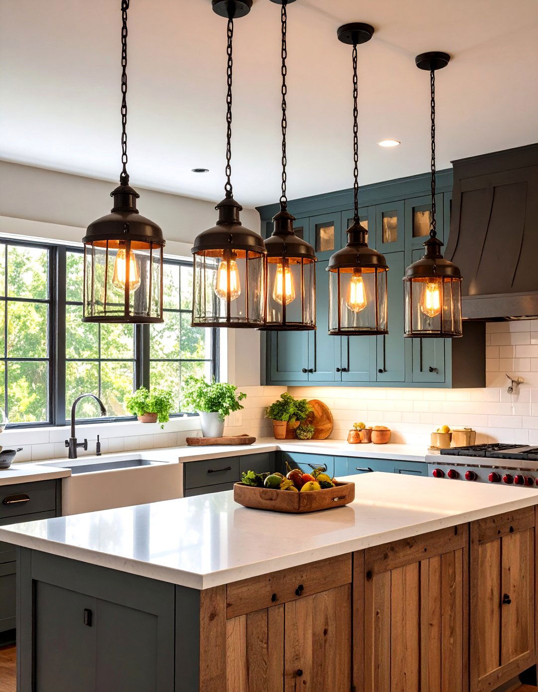 Country Kitchen Rustic Light Fixtures - 20 Country Kitchen Ideas