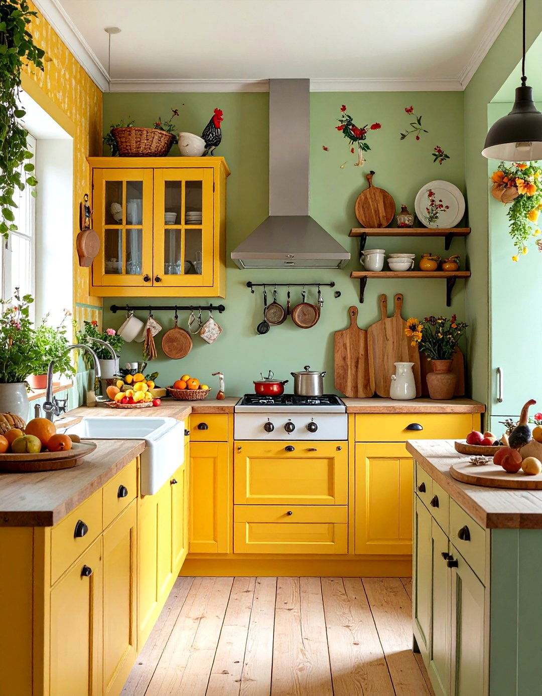 Country Kitchen Wallpaper Comfort - 20 Kitchen Wallpaper Ideas