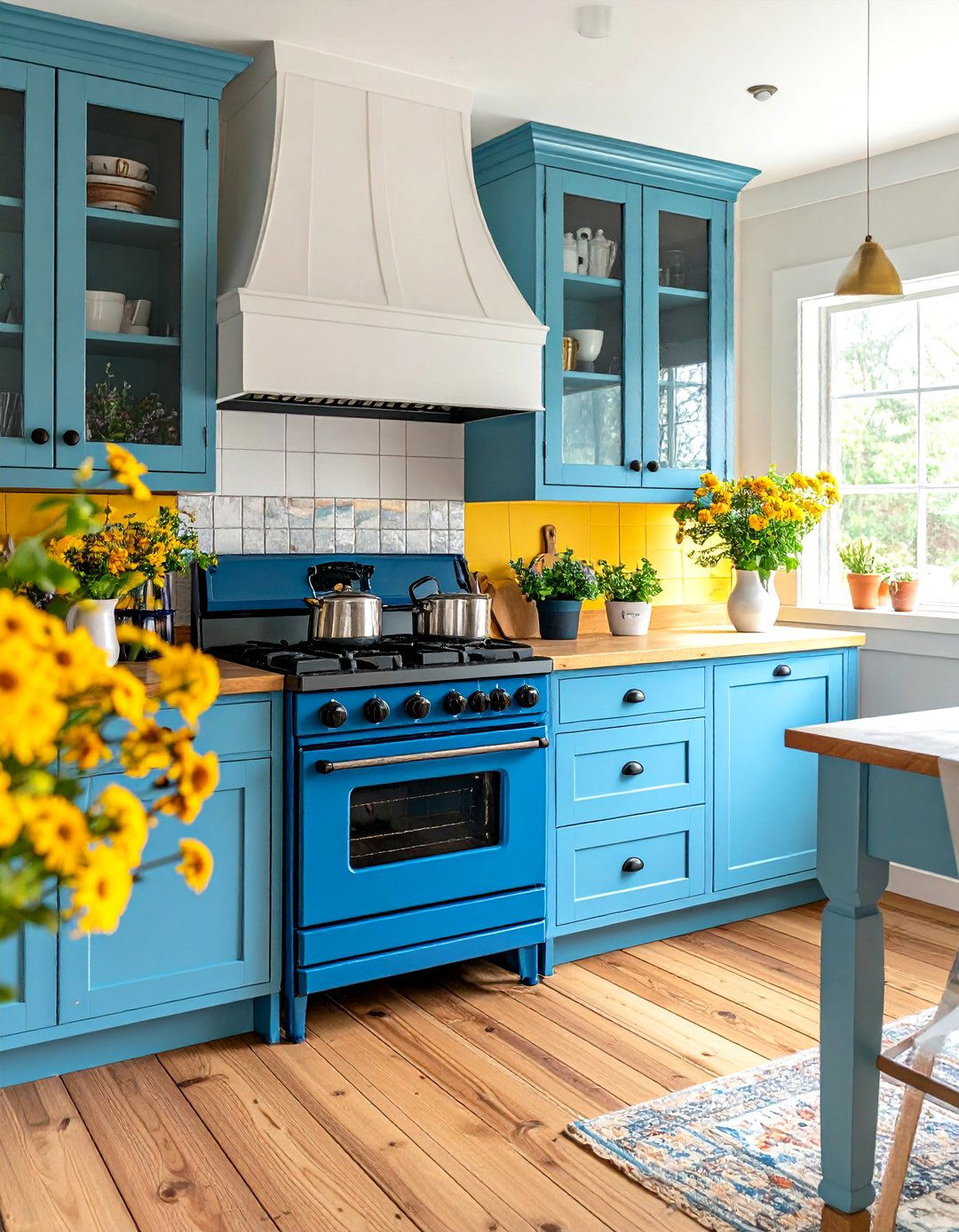 Country Kitchen Wood Burning Stove Feature - 20 Country Kitchen Ideas
