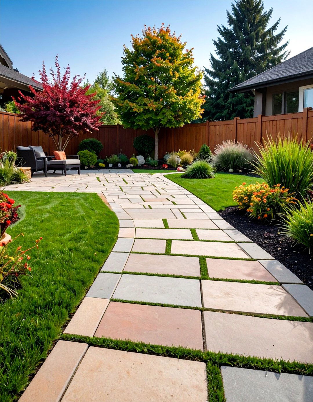 Coursed Pattern Flagstone Patio for Clean Geometry - 20 Flagstone Patio Ideas