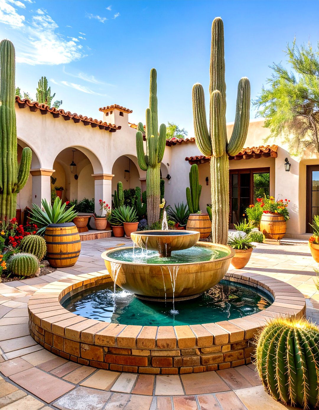 Courtyard Desert Oasis - 20 Cactus Garden Ideas