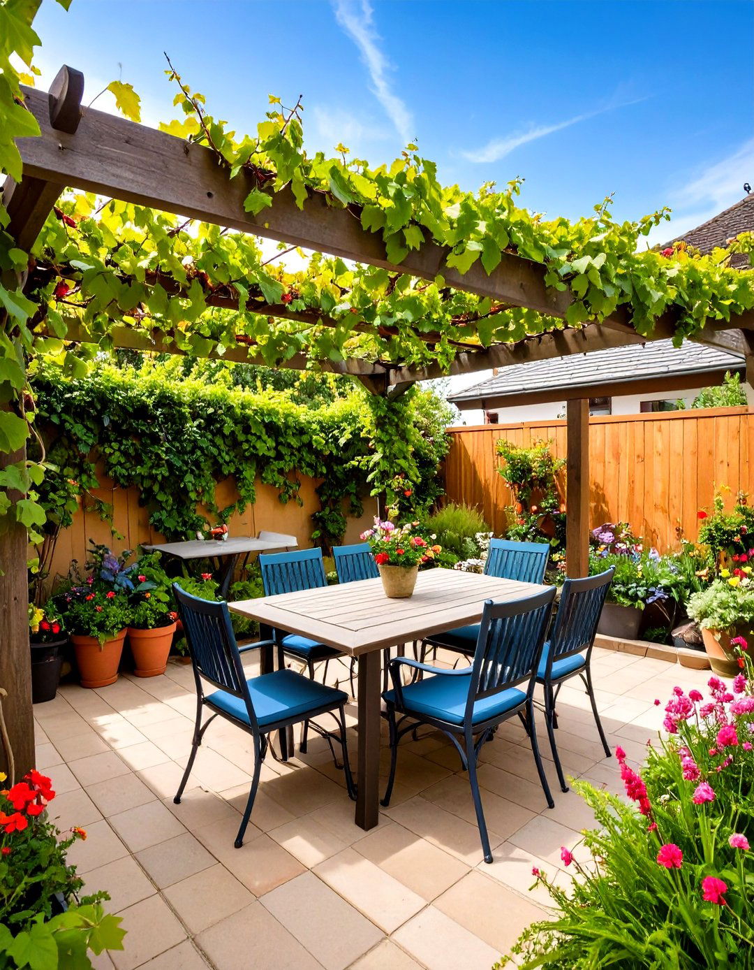Courtyard Dining Areas - 20 Small Walled Garden Ideas