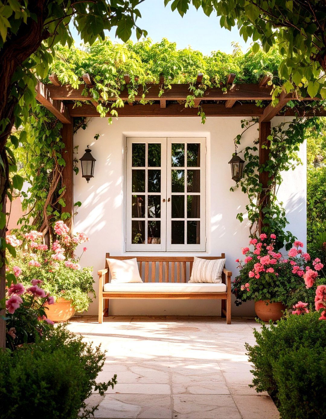 Courtyard Facing French Casement Spanish Style Window - 20 spanish style windows