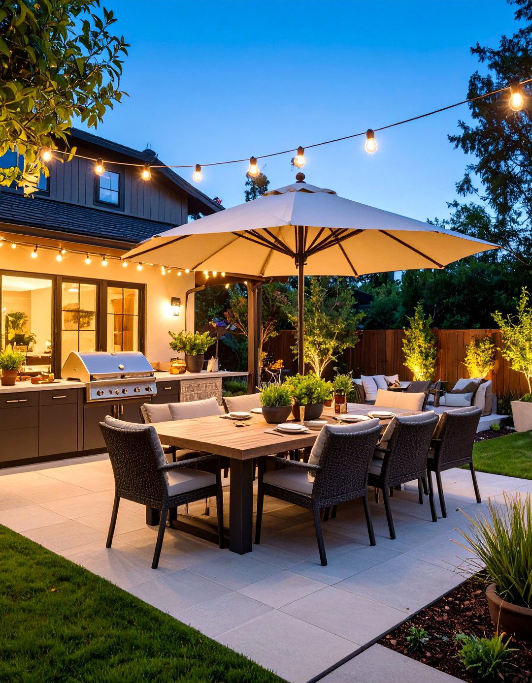 Courtyard Outdoor Dining Room - 20 Courtyard Ideas