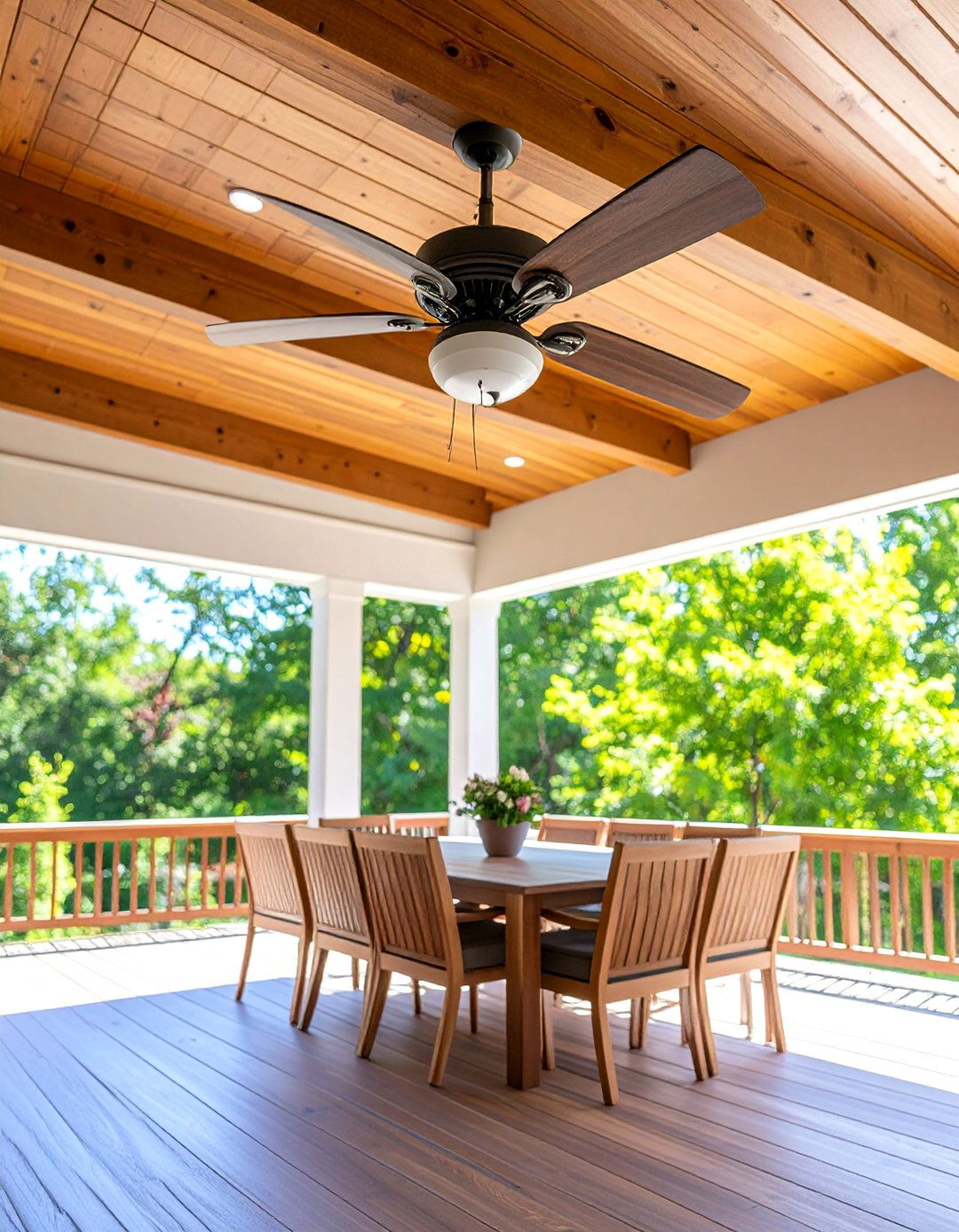 Covered Patio Ceiling Fan Lighting for Comfort and Illumination - 20 Covered Patio Lighting Ideas