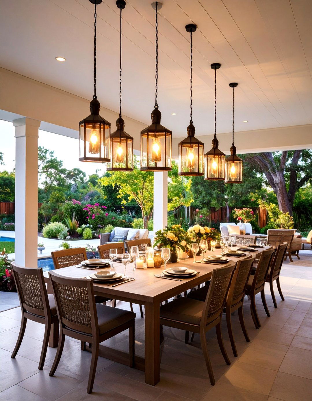 Covered Patio Pendant Lighting for Sophisticated Elegance - 20 Covered Patio Lighting Ideas