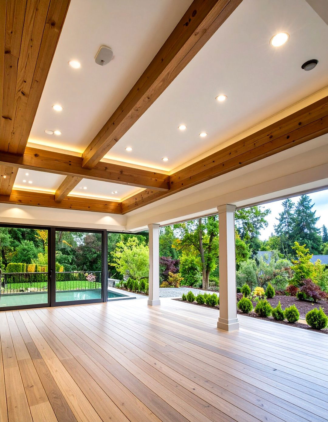 Covered Patio Recessed Lighting for Sleek Modern Appeal - 20 Covered Patio Lighting Ideas