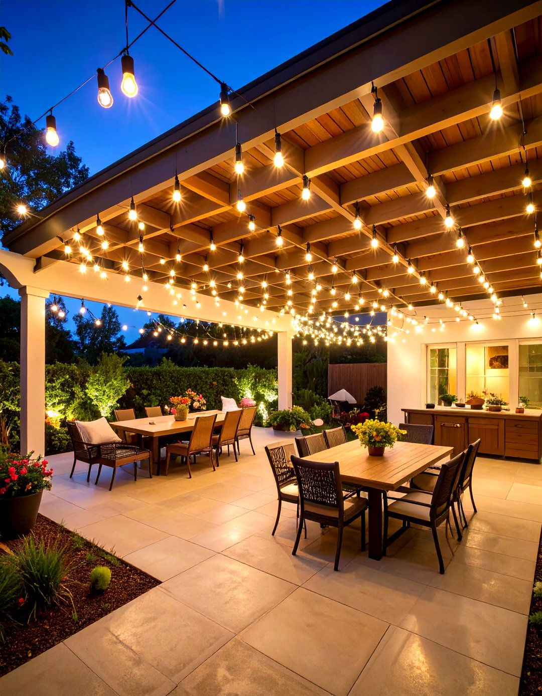 Covered Patio String Lighting for Magical Ambiance - 20 Covered Patio Lighting Ideas