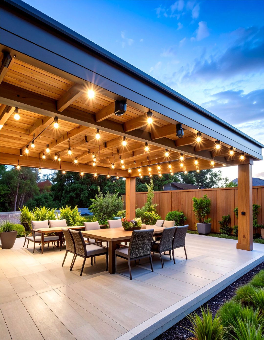 Covered Patio Track Lighting for Flexible Directional Control - 20 Covered Patio Lighting Ideas