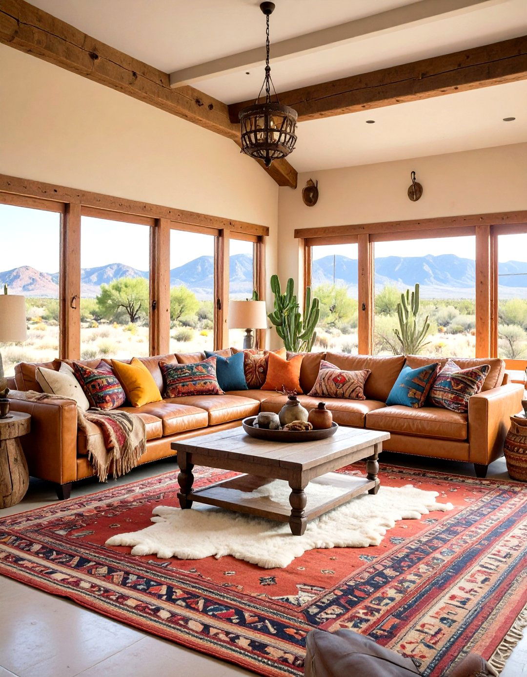 Cowhide Rugs - 20 Southwest Interior Design Ideas