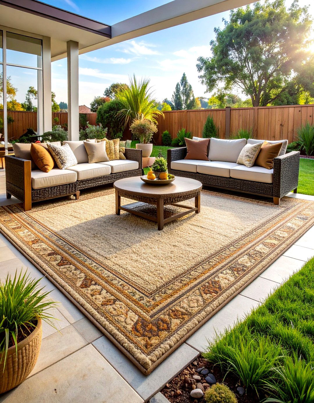 Cozy Area Rugs - 20 Three Season Porch Ideas