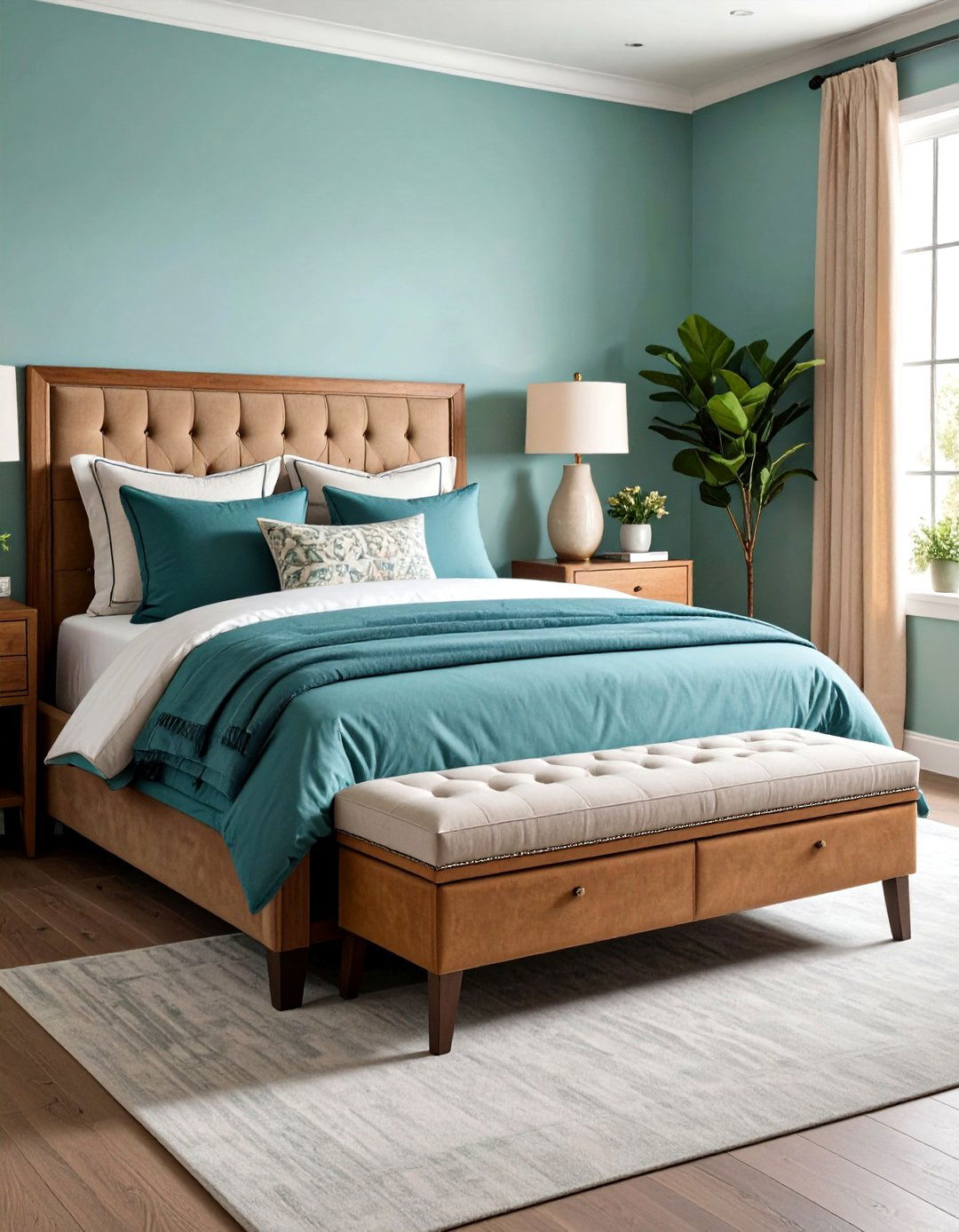 Cozy Bedroom Built in Storage Bench - 20 Cozy Bedroom Ideas