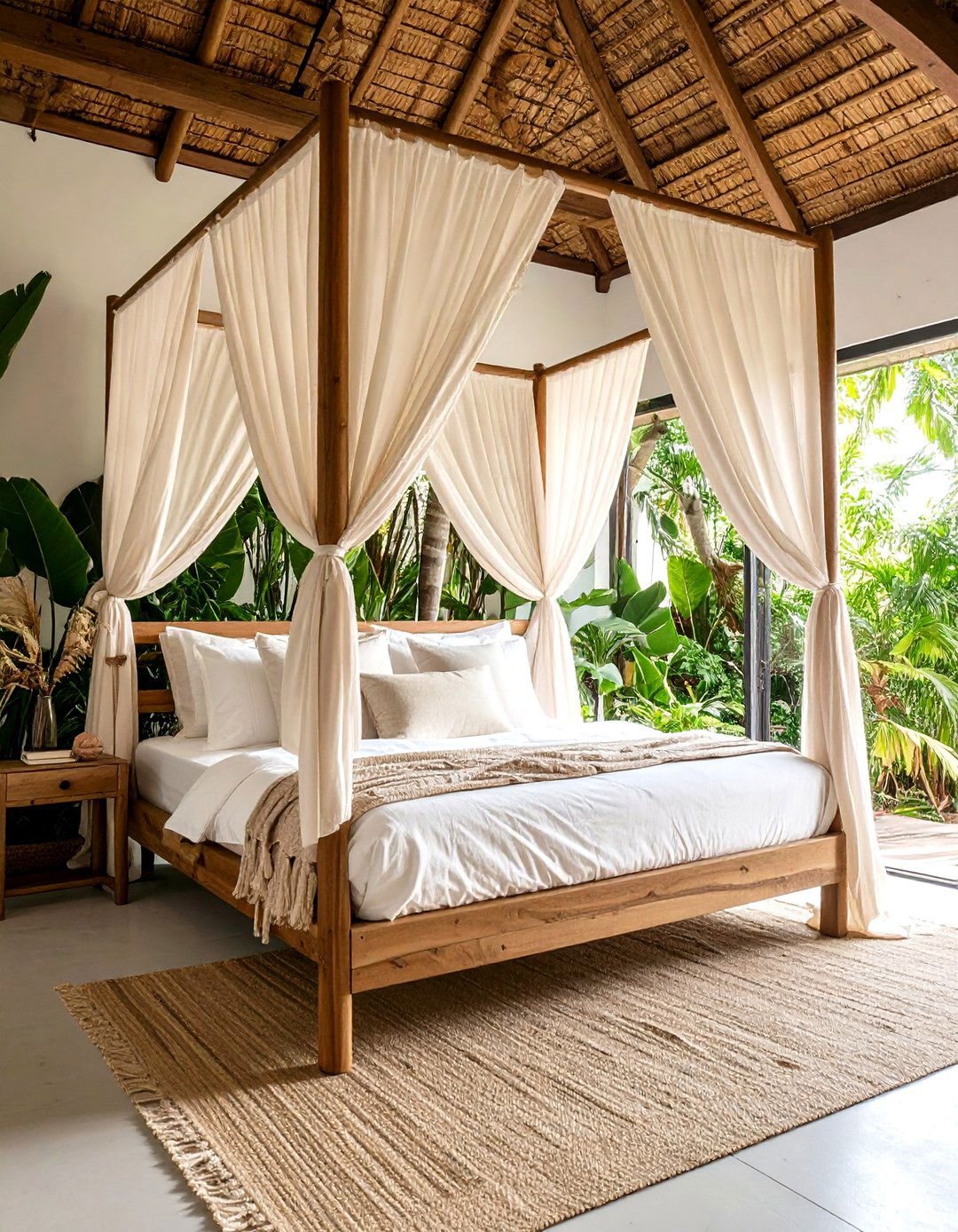 Cozy Bedroom Canopy Bed Treatment - 20 Cozy Bedroom Ideas