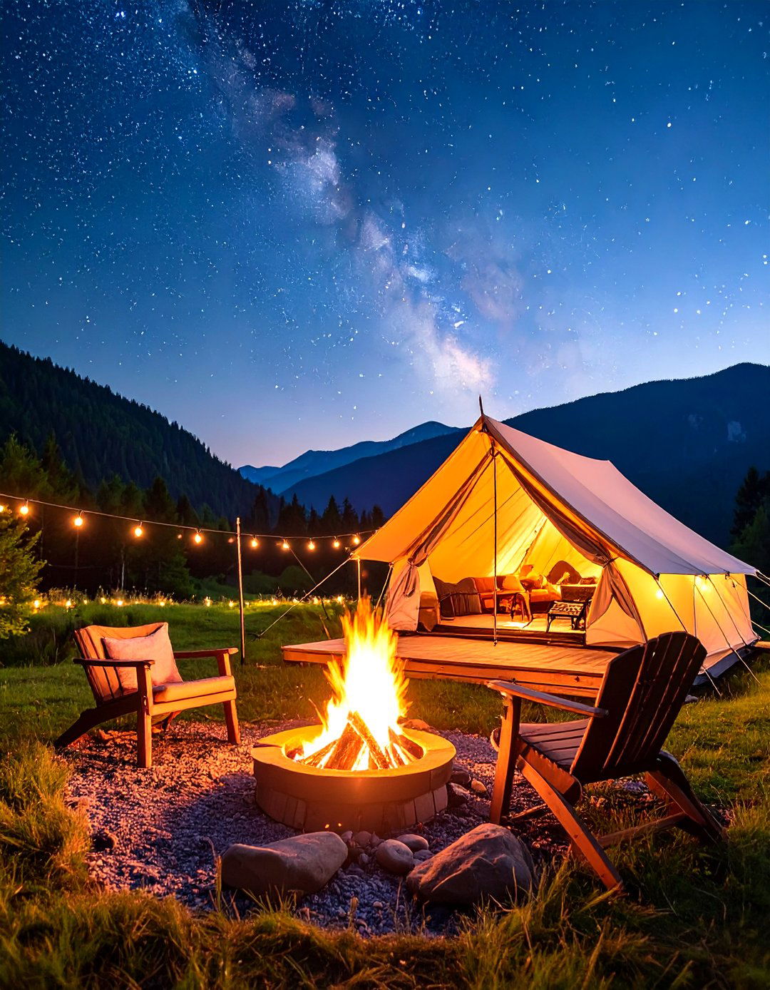 Cozy Camping Wedding Proposal Under Stars - 20 Wedding Proposal Ideas