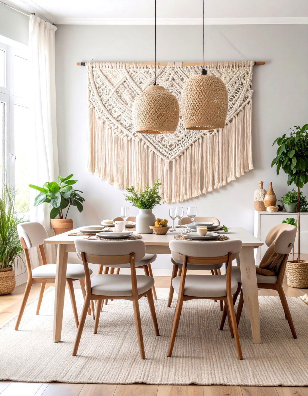 Cozy Dining Room Wall Tapestry - 20 Dining Room Wall Decor Ideas