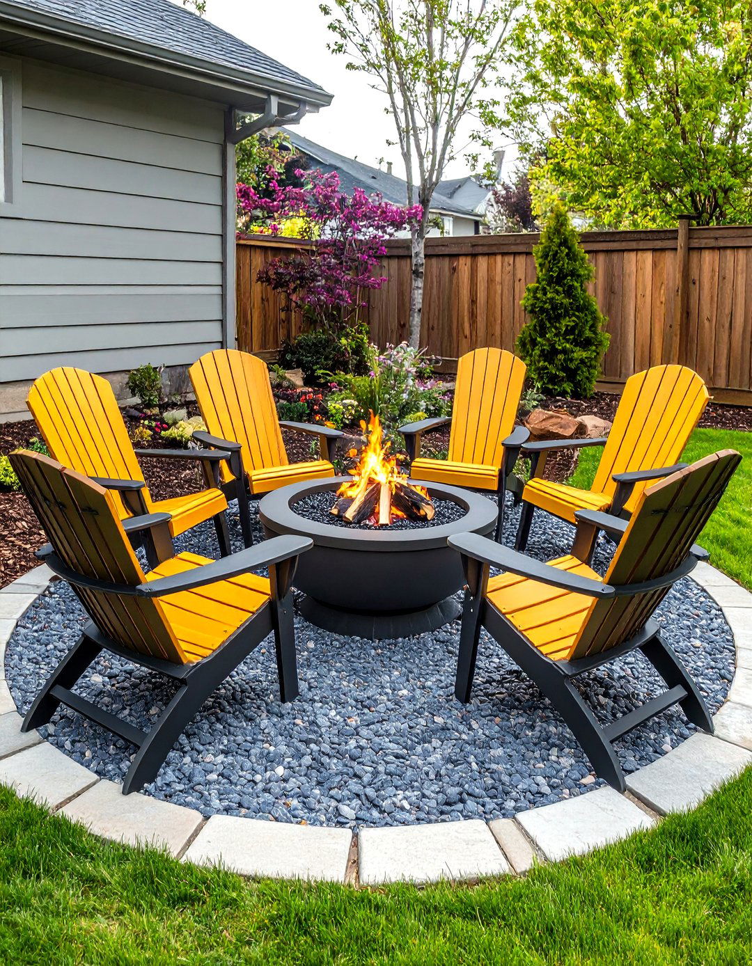 Cozy Fire Pit Gathering - 20 Small Backyard Patio Ideas