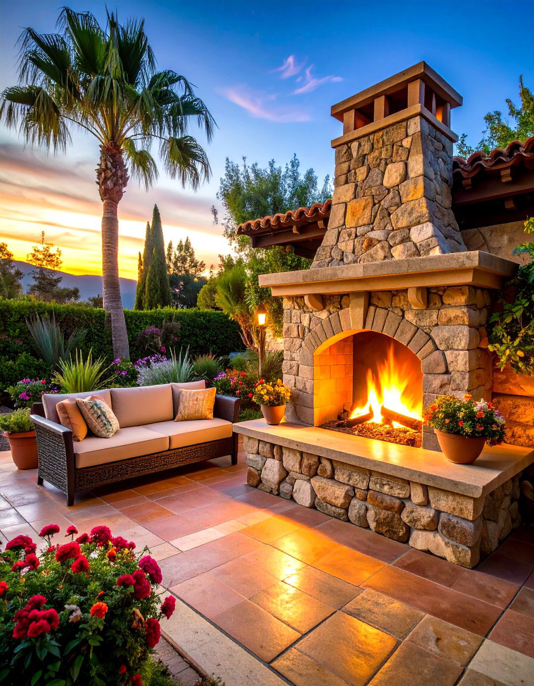 Cozy Fireplace Designs - 20 Spanish Mediterranean House Ideas