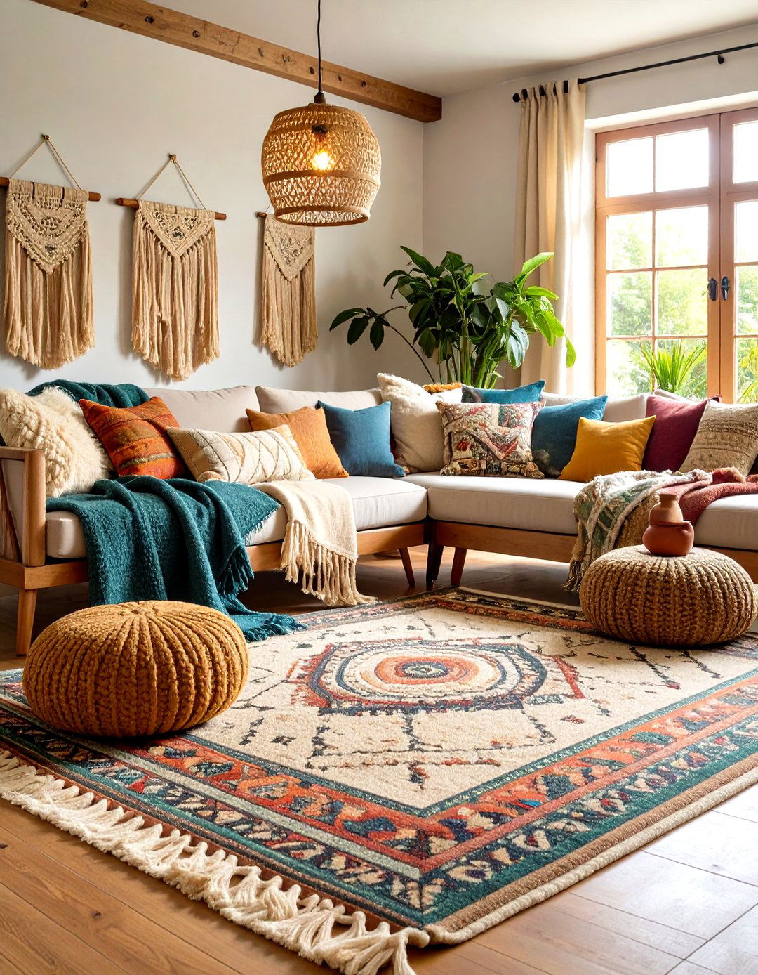 Cozy Layered Textiles - 20 Small Rustic Living Room Ideas
