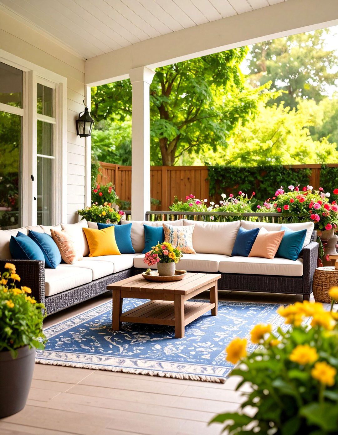 Cozy Lounge Space - 20 Veranda Ideas