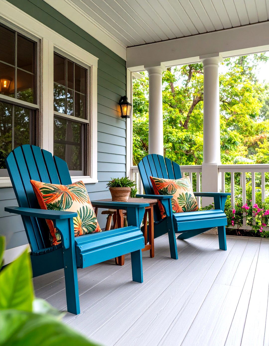 Cozy Porch Seating - 20 Summer Front Door Decor Ideas