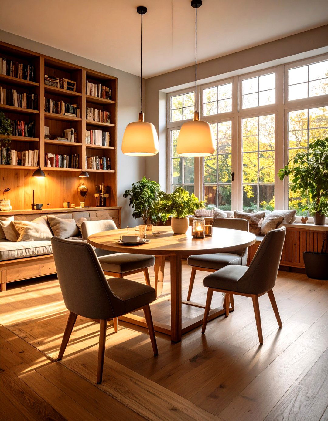 Cozy Reading Nook Library Dining Room Combo - 20 Library Dining Room Combo Ideas
