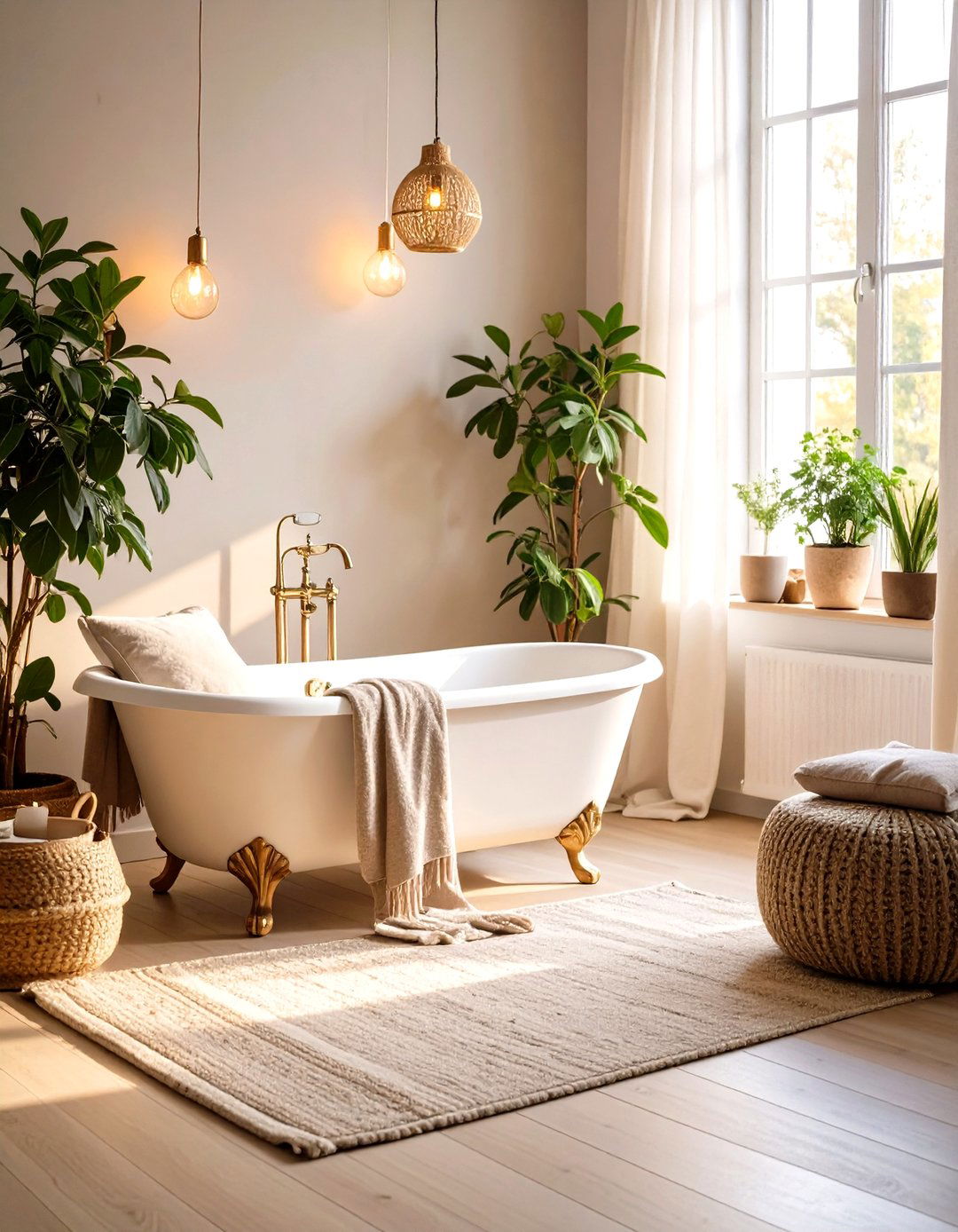 Cozy Reading Nook in Spacious Bathrooms - 20 Cozy Bathroom Ideas