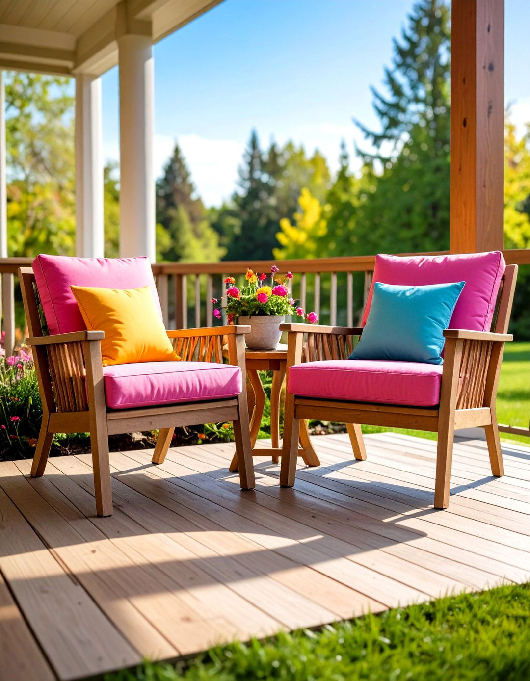 Cozy Seating Nook - 20 Side Porch Ideas