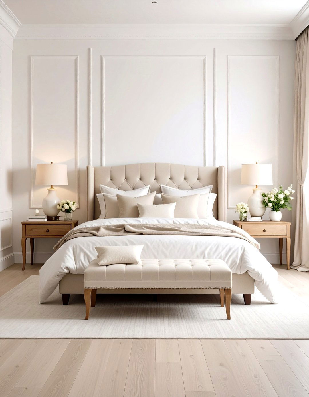 Cozy Seating White and Cream Bedroom Nooks - 20 White and Cream Bedroom Ideas