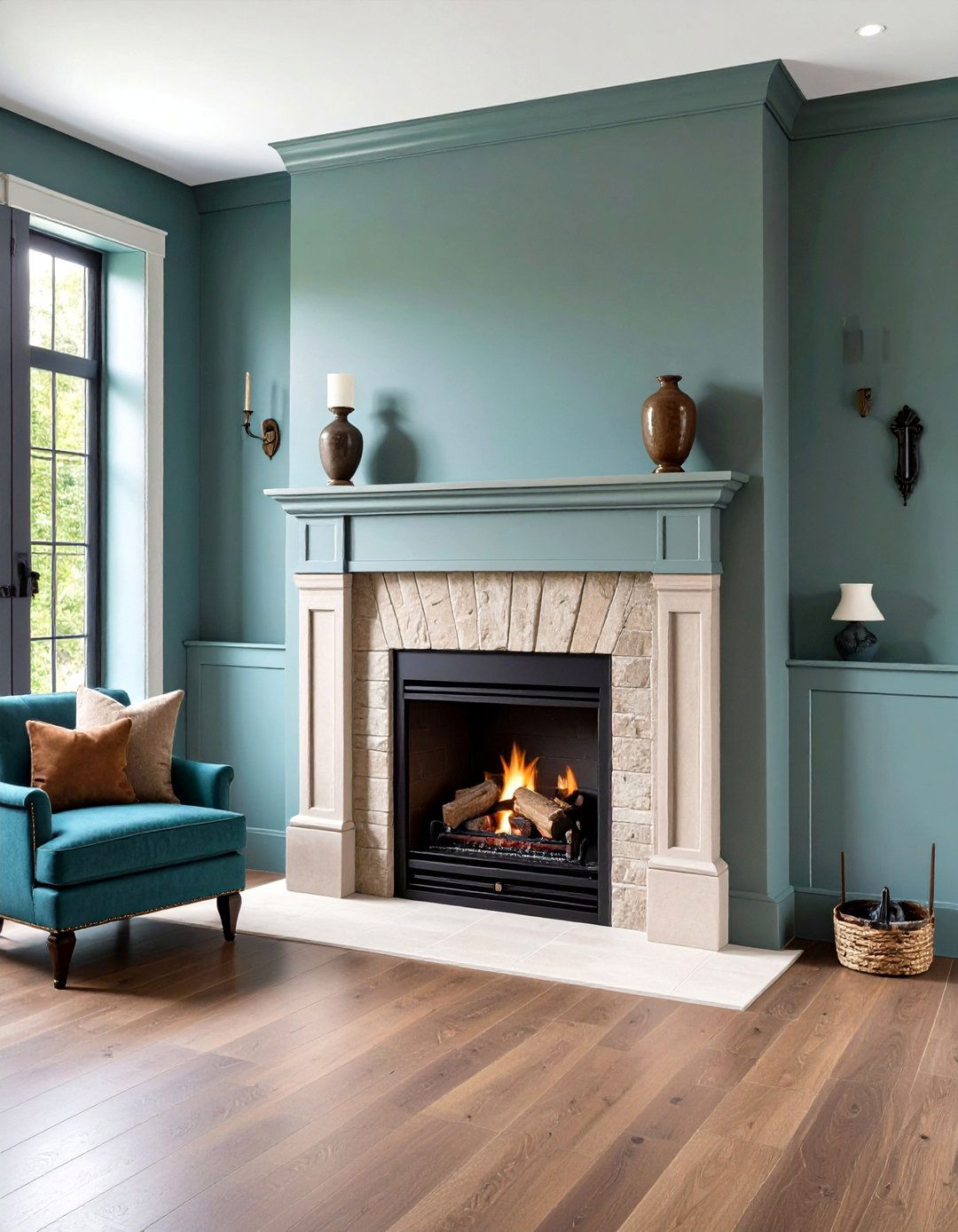 Cozy Taupe Fireplace that Blends In - 20 Fireplace Paint Ideas