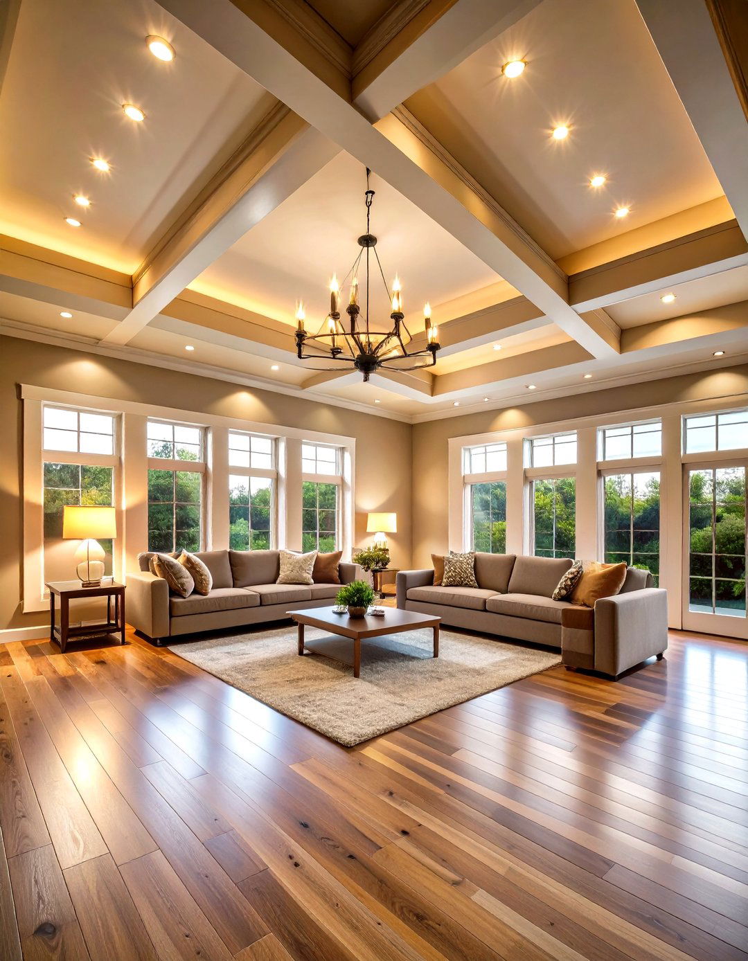 Cozying Lofty Ceilings with Warm Greige - 20 Greige Interior Design Ideas