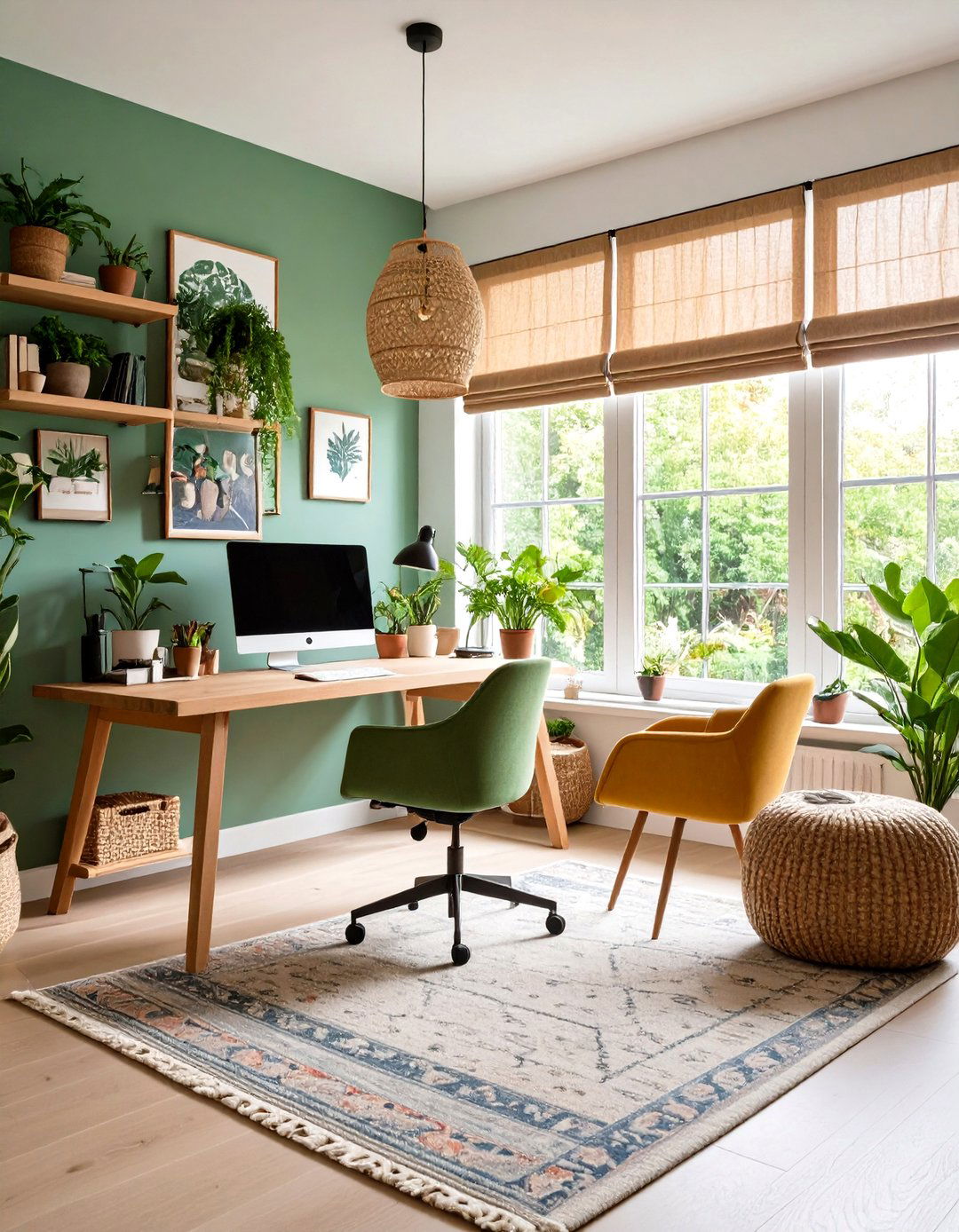 Craft Decor from Upcycled Treasures - 20 Green Home Office Ideas