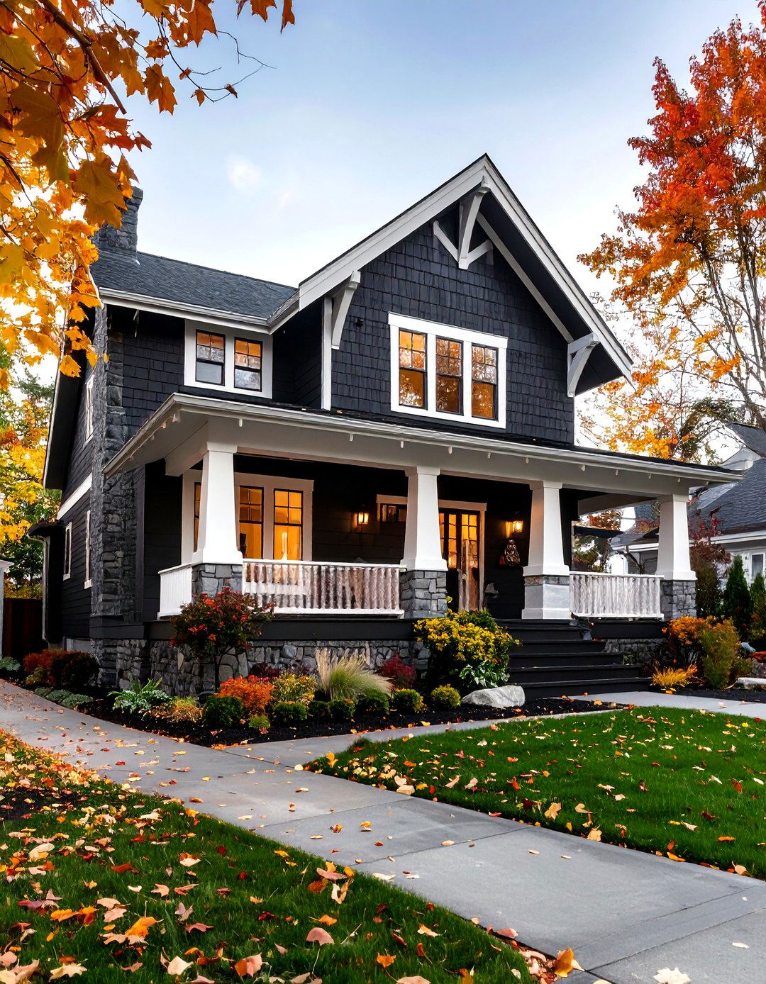 Craftsman Black Siding House - 20 black siding house ideas