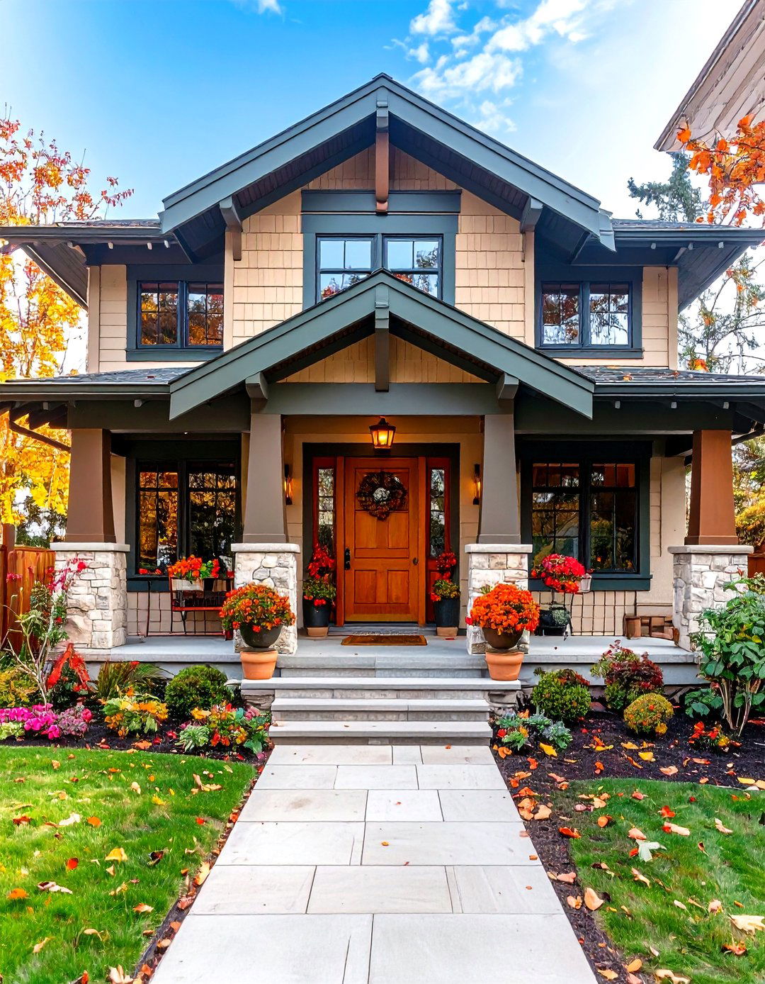 Craftsman Earth Toned Paint Palette That Echoes Nature - 20 Craftsman Style House Exterior Ideas