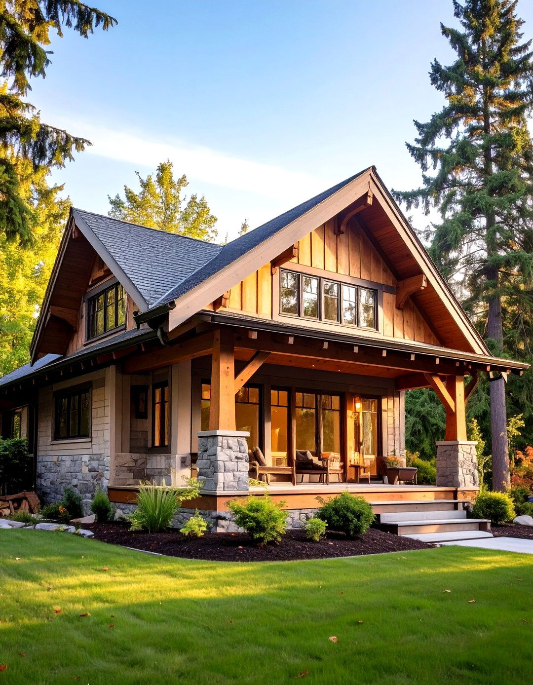 Craftsman Exposed Rafter Tails and Decorative Brackets - 20 Craftsman Style House Exterior Ideas