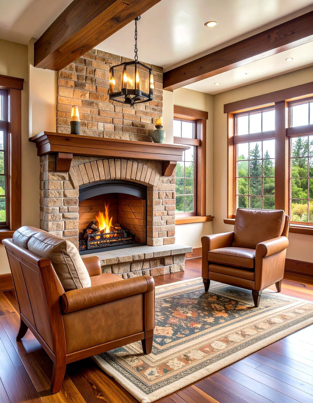 Craftsman Fireplace Character - 20 Traditional Fireplaces