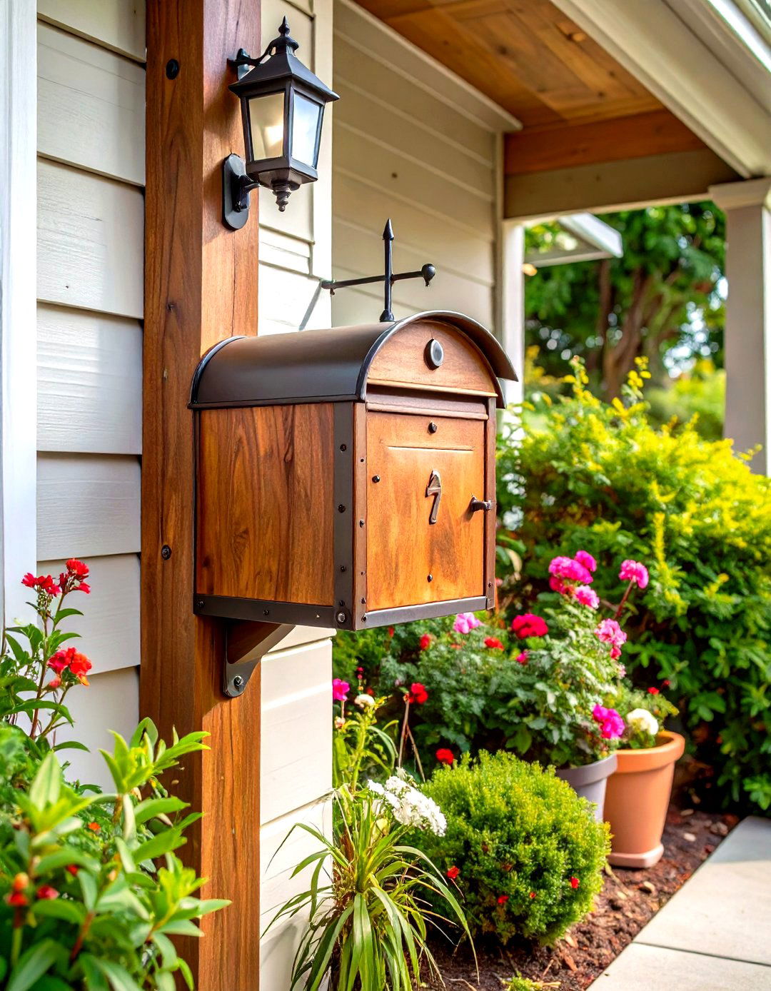 Craftsman Handcrafted House Numbers and Mailbox Details - 20 Craftsman Style House Exterior Ideas