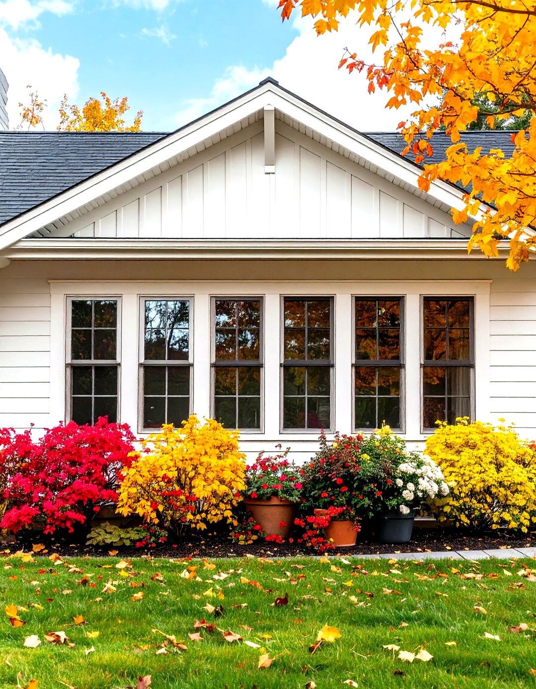 Craftsman Multi Pane Windows with Bold Trim - 20 Craftsman Style House Exterior Ideas