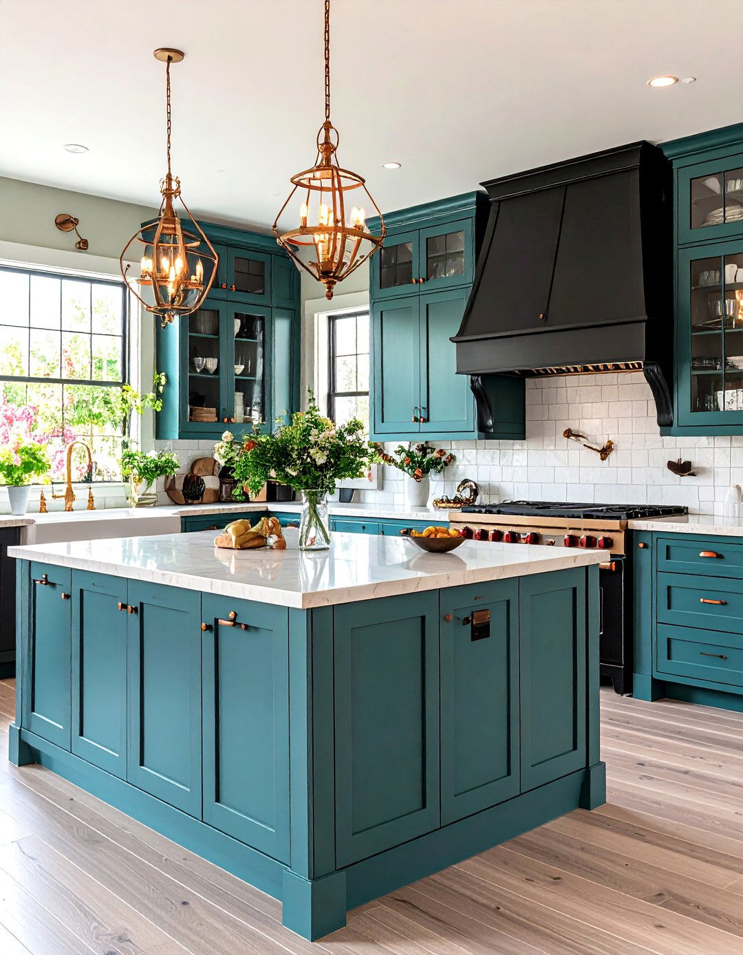 Craftsman Style Kitchen With Black Appliances - 20 Kitchen With Black Appliances
