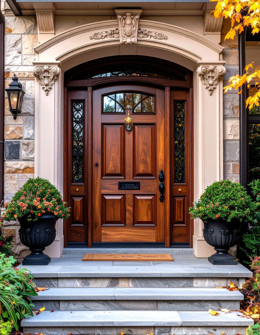 Craftsmanship - 20 Stained Front Door Ideas