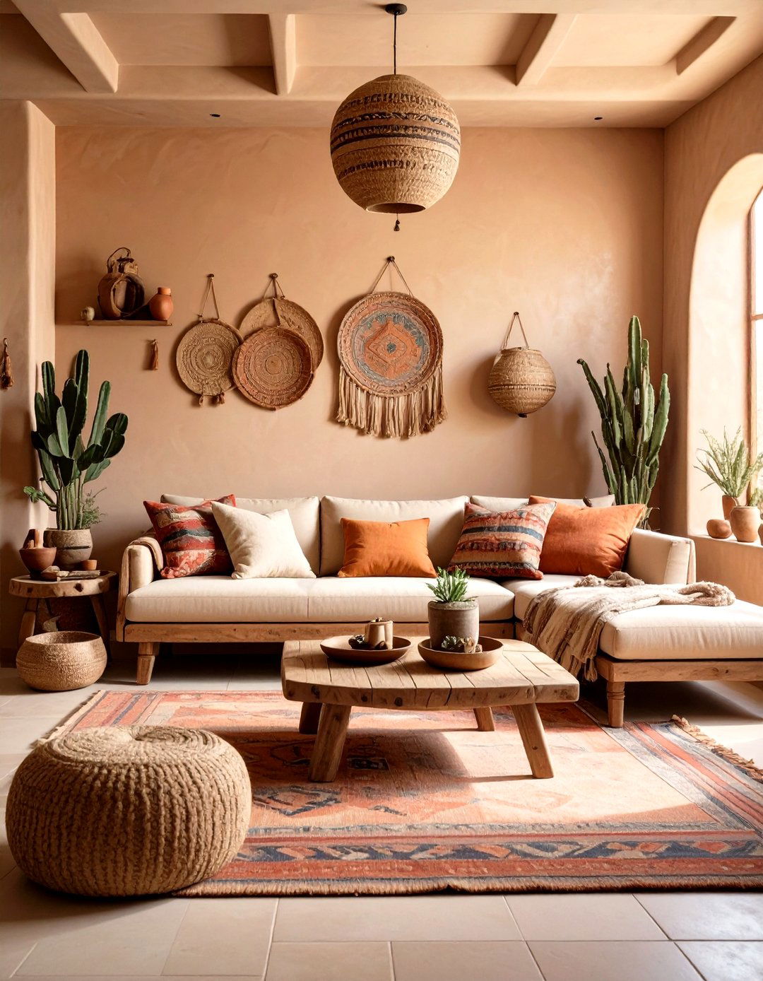 Create Adobe Inspired Textured Walls - 20 Southwestern Living Room Ideas